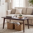 thumbnail image 4 of Costway 34.5” Solid Wood Coffee Table with Tapered Legs, Low Cocktail Table for Home Office, 4 of 10