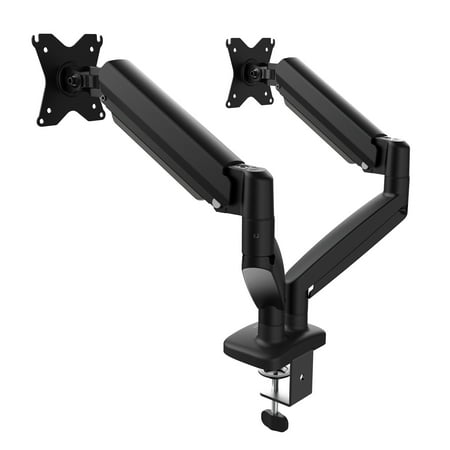 j5create - Ergonomic Dual Monitor Desk Mount for Most 17” -32”  Monitors - Black