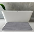 thumbnail image 7 of Extra Large Shower Mat, 47.2 x 31.5 Inch Non Slip Shower Mats for Inside Shower with Drain Hole and Suction Cups, Soft Trimmable TPE Anti Slip Shower Mat for Walk in Shower Stall, Heavy Mat, 7 of 7