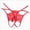 Red, variant on Women's Sexy Pearl Hollow Out Massage Underwear G-String Thongs Panties Lingerie Knickers White