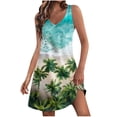 thumbnail image 2 of Baikeli Top Summer Dresses for Women 2024 Women's Summer Comfort Fashion Printing Pocket Sleeveless V-Neck Dress Womans Summer Dresses, 2 of 6