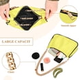 thumbnail image 4 of Ryvnso Yellow Womens Chain Shoulder Bag Tote Handbags Clutch Hobo Purse with Zipper for Travel, 4 of 7