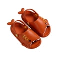 thumbnail image 2 of Zapatillas Impermeables De Tiburón De Dibujos Animados Para Niños, Sandalias Antideslizantes, Zapatillas De Casa De Playa De Verano Para Caminar En El Baño Del Jardín Minnieouse AP007364-36, 2 of 6