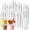 200pack, variant on 200Pack 1oz Disposable Plastic Portion Cups with Lids, Small Mini Sauce Cups for Portion Control, Salad Dressing Cups, Airtight and Stackable Condiment Cups for Party, Holiday and Daily Use