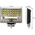 thumbnail image 3 of 2 Pack 6 Inch 144W LED Work Light Spot/Flood Beam 12V 24V Waterproof for Car Boat Truck 4x4 SUV ATV Tractors Excavator, 3 of 5