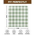 thumbnail image 7 of nqOlkjepod Sage Green Checkered Chair Covers Set of 8, Decorative Chair Back Cover, Farmhouse Buffalo Plaid Dining Room Chair Slipcovers Removable Chair Protectors Covers for Party Banquet, 7 of 7