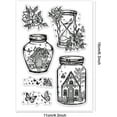thumbnail image 2 of Fantasy Hourglass Clear Stamps for Card Making Flower House Rubber Stamps Bottles Transparent Craft Stamp Seal Stamp for DIY Scrapbooking Stamps Paper oto Card Album Crafting Clear, 2 of 7
