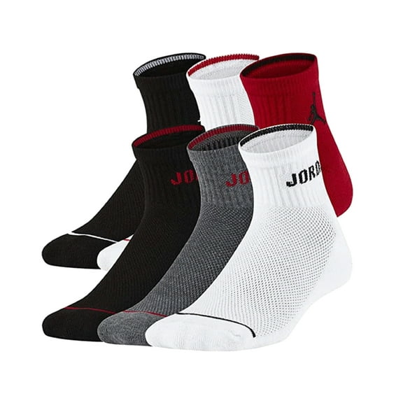 Jordan Boys 6-Pk. Ankle Cushioned Socks - size 9-11