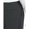 thumbnail image 3 of Perfect Fit Waist-Relaxer Pleated Suit Pants Charcoal 62 x 30, 3 of 4