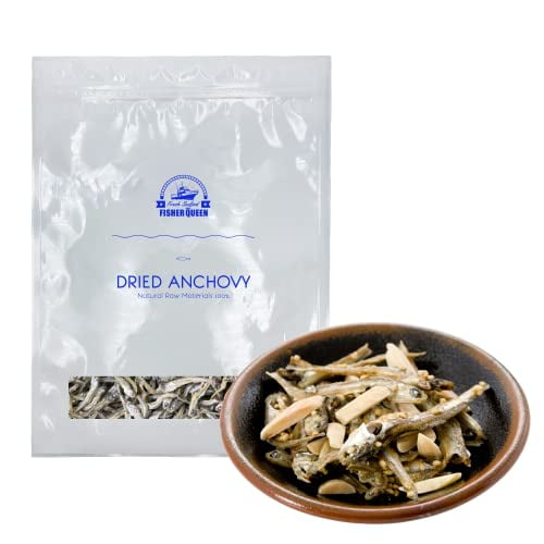 Fisher Queen high quality Korean Dried Anchovy for Stirfry Rich In Calcium 8oz (227g)small