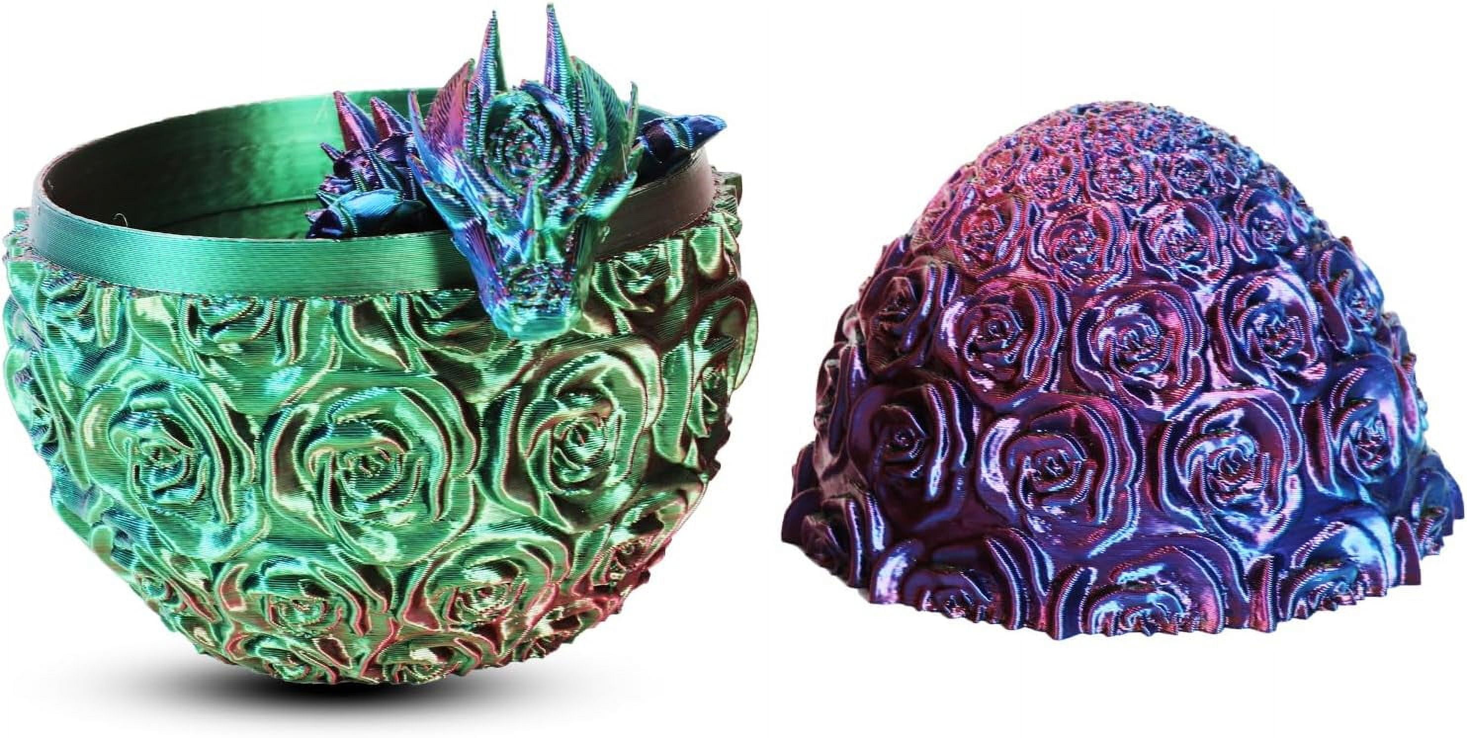 Home Office Desk Decor3D Printed Dragon Egg Crystal 3D Dragon Fidget Toys for Adult Articulated Dragon Egg Surprise Dragon Gifts