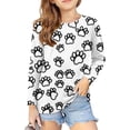 thumbnail image 2 of Tungbrin Girls DIY Hand Painted Colorable Shirts Funny Long Sleeve Crewneck Tops Kids Spring Fashion Coloring Pullover Shirts, 2 of 8