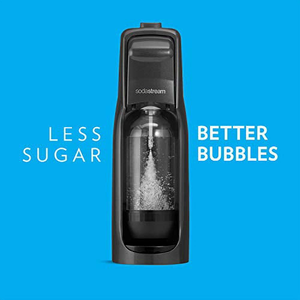 SodaStream Fountain Jet Sparkling Water Maker, Kit w/60l Cylinder, Black