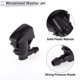 thumbnail image 5 of Chorro de limpiaparabrisas Unique Bargains con conector de manguera Y de 6 piezas para Ford Negro 1 juego, 5 of 7