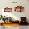 thumbnail image 3 of Elephant Stock Faith Typography Wall Art - Horizontal Multi Panel Canvas - Living Room Wall Decor - Inspirational And Typography Multi Panel - Brown And White Decor - 30" x 18", 3 of 4
