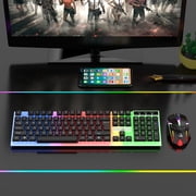 Tsuinz Wired Gaming Keyboard and Mouse Combo with Led Light for PC Laptop Xbox 1 PS4, Black