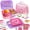 Pink, variant on LINXUXIE 6-in-1 Weaving Loom, Friendship Bracelet Kit, DIY Arts and Crafts Sets for Bracelet & Potholder & Bag, Birthday Gifts for 6-12 Years Old