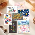 thumbnail image 4 of 24 Pack Unique Happy Birthday Cards Bulk with Kraft Envelopes & 2 Sheets Stickers, Colorful Assorted Birthday Greeting Cards for Men Women Kids, Premium Birthday Card Set with 24 Distinct Designs, 4 of 6