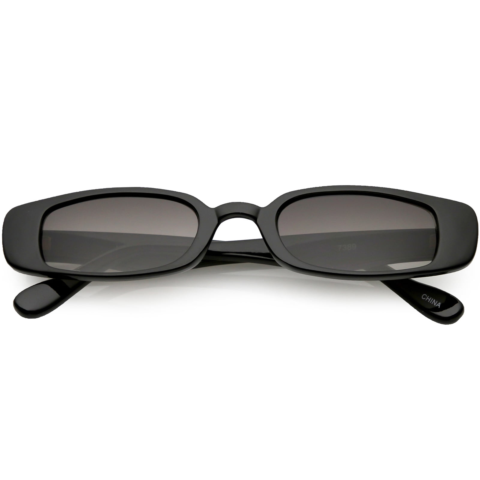 Dark Slim Stylish Sunglasses Polycarbonate Lenses 