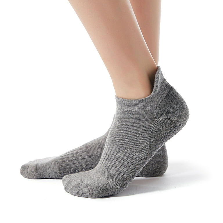 Non Slip Yoga Socks for Women 4 Pairs,Anti-Skid Ankle Socks Ideal for  Pilates,Barre,Hospital,Fitness,Size 5-10 : : Clothing, Shoes 