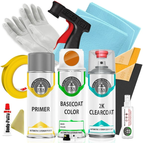 ERA Paints LD2C - Fahrenheit Orange for VOLKSWAGEN Exact Match Touch Up Paint Spray - 2K Pro Kit