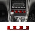 thumbnail image 1 of Real Bright Soft Car Interior Carbon Fiber Sticker DecorationRed Carbon Fiber Interior Headlight Control Cover For Ford Mustang 2001-04Auto Car Protection Interior Accessories, 1 of 8