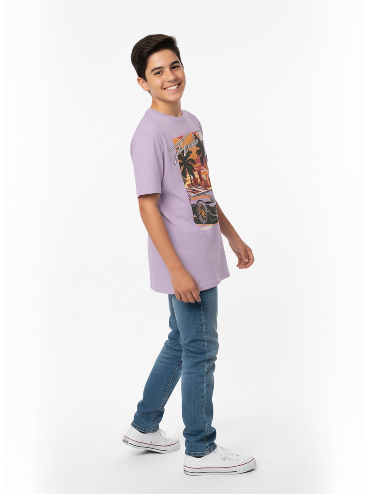 Wonder Nation, Boys' Graphic T-Shirt, Miami Rally, Sizes 4-18