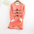 thumbnail image 4 of Birdeem Chemise Décontractée à Manches Régulières Imprimée Mode pour Femmes Hiver Ample Vacances Col Rond, 4 of 12