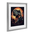 thumbnail image 2 of Stupell Industries Contemporary Ancient Dino Roaring at Sunset Gray Framed Print Under Glass, 16 x 16, by Creative Studio, 2 of 8