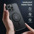 thumbnail image 4 of JETech Magnetic Case for iPhone 13 Pro Max 6.7-Inch, Compatible with MagSafe, Translucent Matte Back Camera Lens Full Protection Slim Shockproof Phone Cover (Black), 4 of 6