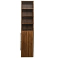 thumbnail image 4 of Euroco 70.87" Tall Kitchen Pantry Cabinet with multi-functional pull-out multi-tier storage shelf, 4-Tier side Shelf, 2 Drawers,with Glass Door, 4 of 9