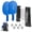 Blue, variant on Cannon Sports Table Tennis Set – 2 Unbreakable Paddles, 6 3-Star Balls, Retractable Net & Carry Bag – Clamp-On Portable Ping Pong Net Fits Tables up to 2 Inch Thick, Extends to 6 Feet (Yellow)