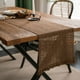 thumbnail image 1 of Xiao Hua Camino de mesa rústico bohemio para comedor, de estilo rústico, para mesa de centro, de 180 cm de largo, tejido en macramé, para decoración navideña otoñal de cocina, 33 x 180 cm (marrón)., 1 of 5