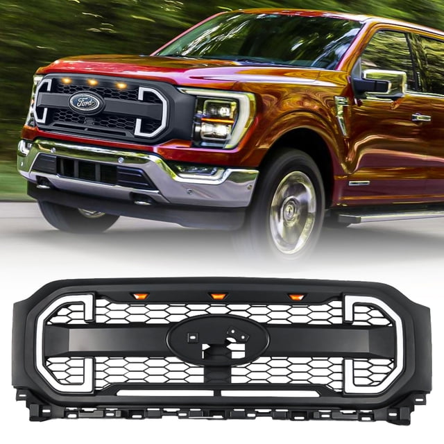AMERICAN MODIFIED Grille en Maille Style Raptor Compatible avec Ford F150 2021-2023