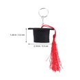 thumbnail image 2 of Luxshiny 2pcs Novelty Keychain Graduation Keychains Classic Design Key Organizer Black Daily Use, 2 of 8