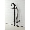 thumbnail image 3 of Aqua Vintage CCK8405DKL Concord Freestanding Tub Faucet with Supply Line, Stop Valve, Oil Rubbed Bronze, 3 of 7