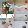 thumbnail image 3 of LEEYNEER Adhesive Ceiling Hooks  PVC Metal  5.12”W 6 Pieces, 3 of 8