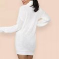 thumbnail image 6 of cfhntfmh Bodycon Dresses for Women Turtleneck Long Sleeve Knit Stretch Pullover Sweater Mini Dress Fall Trendy Outfits, 6 of 7
