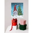 thumbnail image 5 of OSW Christmas Gnome Color Changing Lighted LED Canvas Wall Art, Gnome with Decorated Christmas Tree Snowy Scene with Automatic 6 Hour Timer, 17 x 13.75 Inches, AA Batteries, 5 of 8