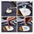 thumbnail image 2 of 1PC Brass Sealing Wax Seal Stamp Removable Wood Handle Reindeer Stag Pattern 25mm, 2 of 8