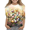 thumbnail image 1 of Chemises de Pâques pour Enfants, Chandail à Manches Longues avec Col Rond, Tenue Décontractée Imprimée pour Garçons et Filles, Vêtements de Vacances pour Enfants pour Jeu Quotidien, Fête d'Anniversaire, Photos de Famille, 1 of 9