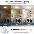 thumbnail image 4 of Mainstays 13 Inch Flush Mount LED Ceiling Light with 5CCT Selectable Color Temperatures (2 Pack), 4 of 6
