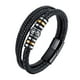thumbnail image 2 of Xihbxyly Pulsera de Cuero, Elegante Accesorio de Acero Inoxidable de Piel de Vaca, Diseño Duradero de Acero de Titanio, 8,6 Pulgadas de Largo, Regalo Perfecto para Él, Recuerdo para Recuerdos Especia, 2 of 2