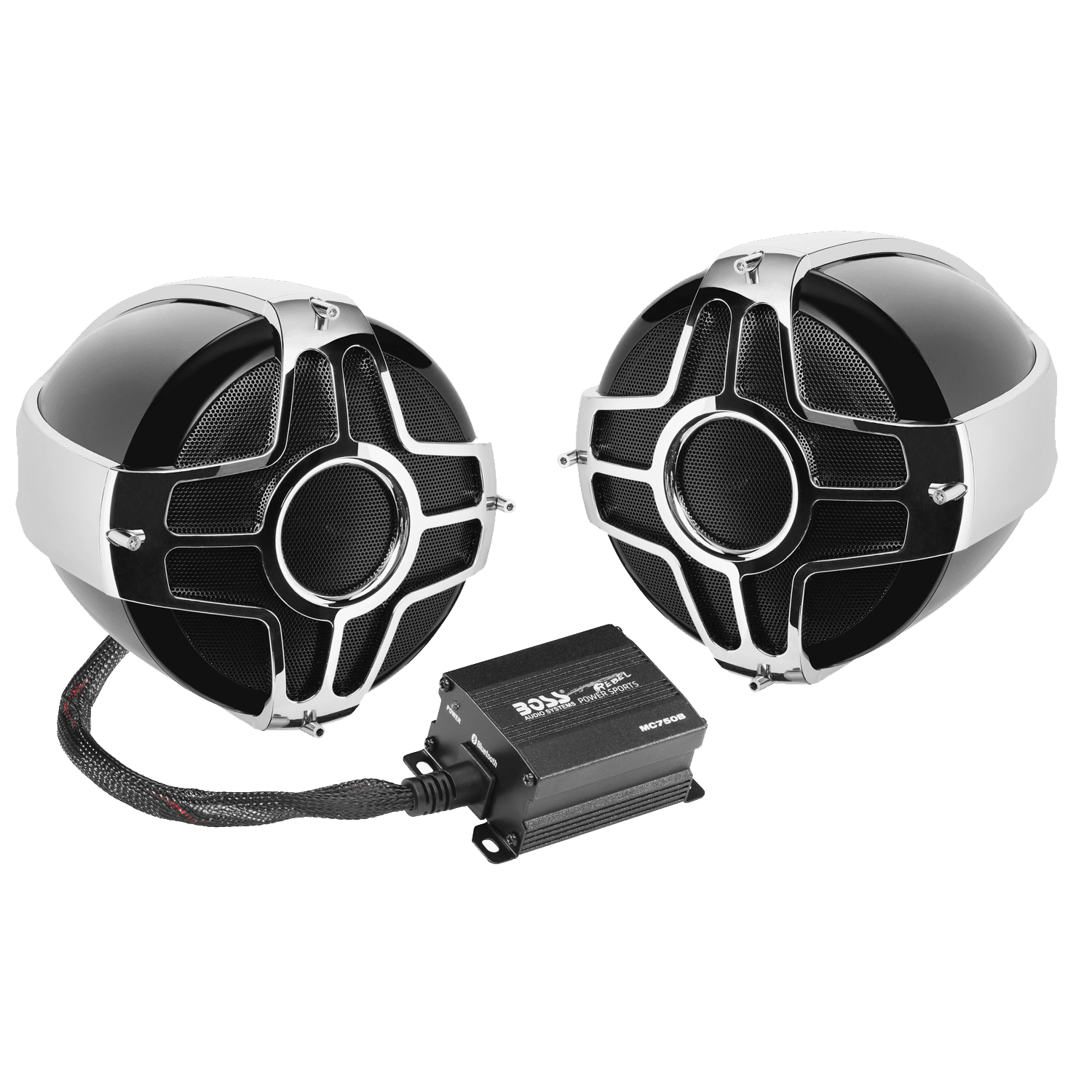 BOSS Audio Systems MC750B Motorcycle Speaker Amplifier, Bluetooth, 4