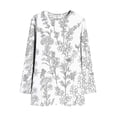 thumbnail image 6 of Craaazy Women's Graphic Printing Loose Fit Casual Daily Crewneck Long Sleeve Tops with Pockets Gifts, 6 of 7