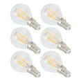 thumbnail image 5 of 6 uds G45 bombilla Vintage transparente E14 lámpara Base para accesorios de iluminación decorativos para el hogar 6W 220V luz cálida, 5 of 5