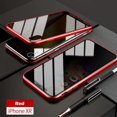 thumbnail image 1 of EIMELI Brand Clearance! Anti-Peeping  Case Clear Double Sided Tempered Glass Privacy Magnetic CaseMetal Bumper Cover 360 Full Protective Phone Screen Protector For  X XS MAX XR Cases, 1 of 6