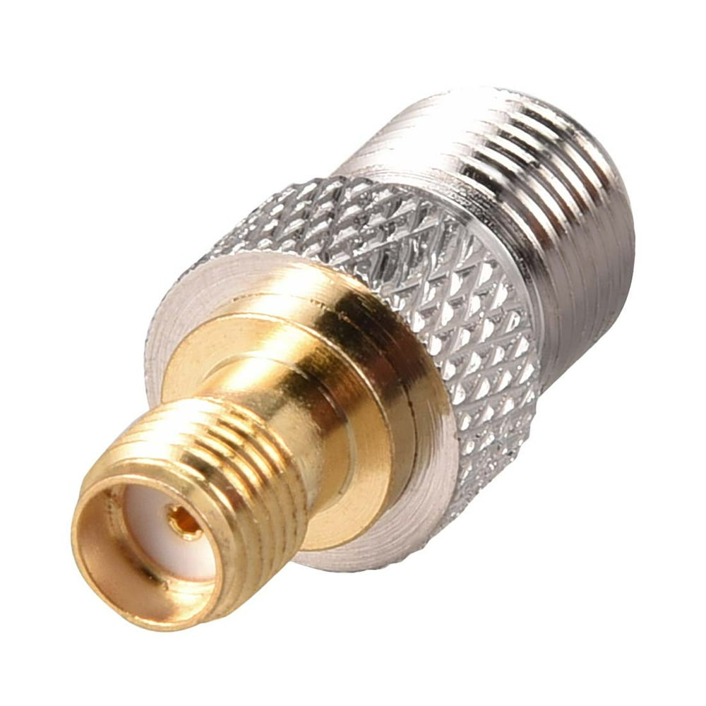 SMA Female to F Female Brass Coaxial Cable RF Connector Adapter 1pcs SMA Female to F Female Brass Coaxial Cable RF Connector Adapter 1pcs