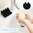 thumbnail image 2 of 2 pack Silicone Soap Dish Holder for Shower, Kitchen Sink Bathroom Countertop Shower Caddy, Non-Slip Bar Soap & Sponge Organizer with Drainage, 2 of 7