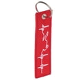 thumbnail image 6 of WEUVEB Embroidered Keychain For Men Red Polyester 1Pack Key Ring Ornament, 6 of 9